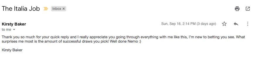 The Italia Job testimonial desktop 10