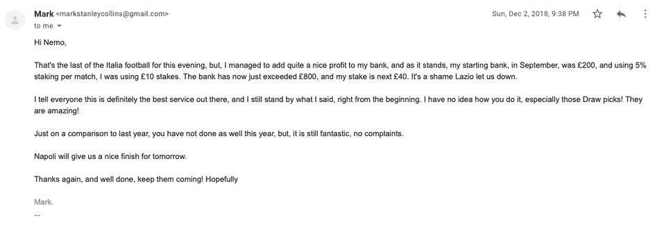 The Italia Job testimonial desktop 9