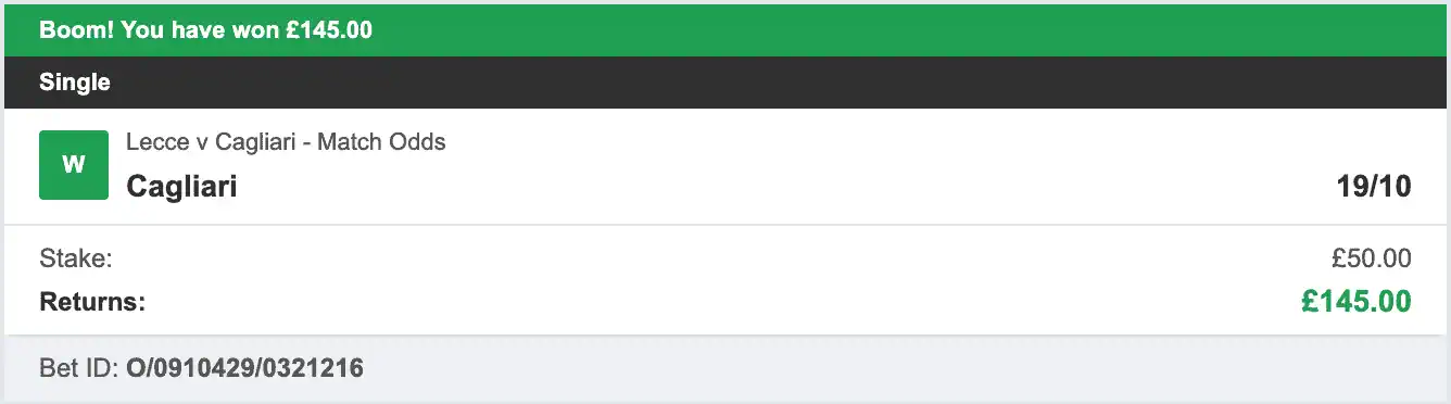 The Italia Job - Winner 4 - 2025-09-21