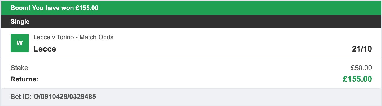 The Italia Job - Winner 4 - 2025-11-30