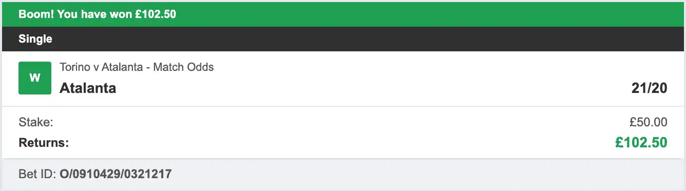 The Italia Job - Winner 5 - 2025-09-21